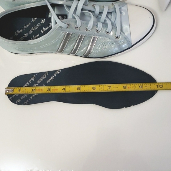 Vintage Adidas Sleek Series Sneakers Metallic Blue & Silver EUC - Picture 10 of 10
